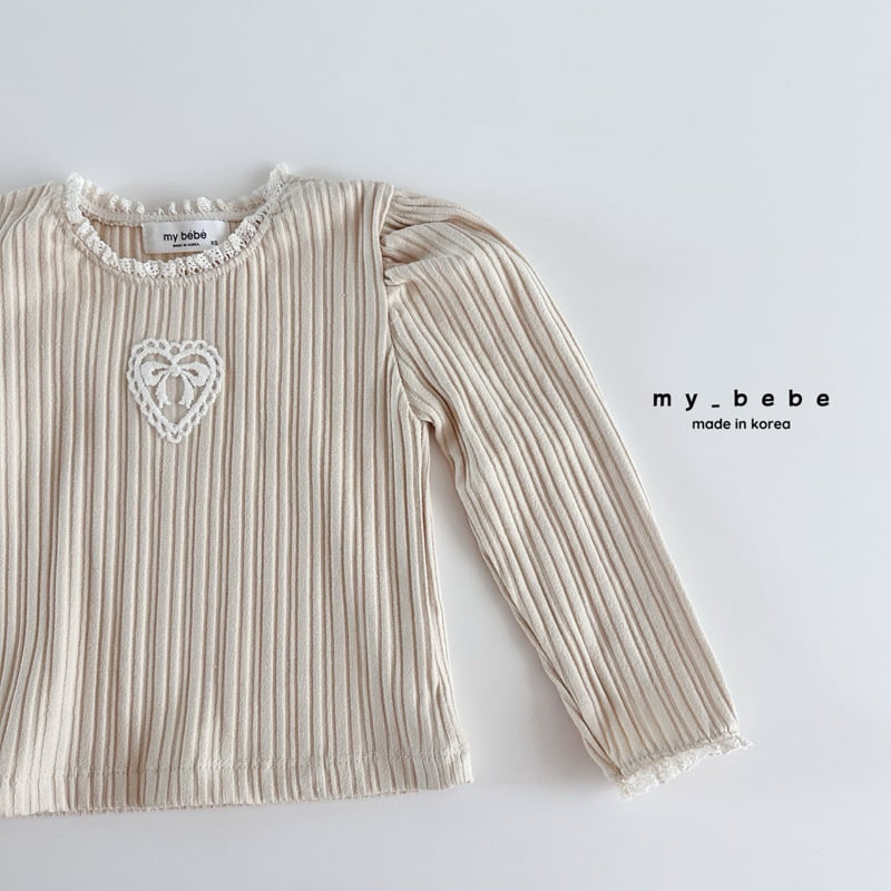 My Bebe - Korean Baby Fashion - #smilingbaby - Motif Lace Tee - 11