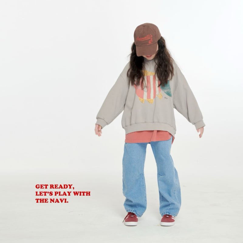 Navi - Korean Children Fashion - #childofig - Dart Denim Pants - 2