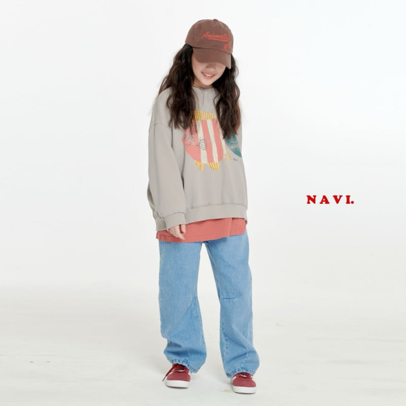 Navi - Korean Children Fashion - #childofig - Dart Denim Pants - 3