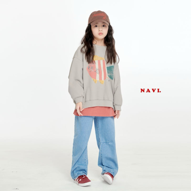 Navi - Korean Children Fashion - #childofig - Dart Denim Pants - 4