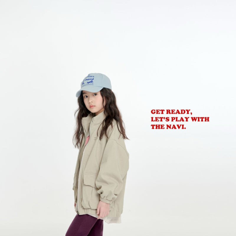 Navi - Korean Children Fashion - #childrensboutique - Stone Zip-up Jumper - 4