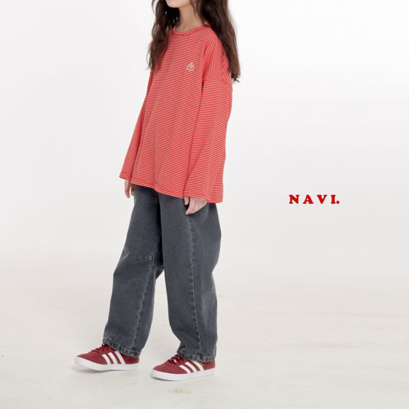 Navi - Korean Children Fashion - #kidsstore - Dart Denim Pants - 9