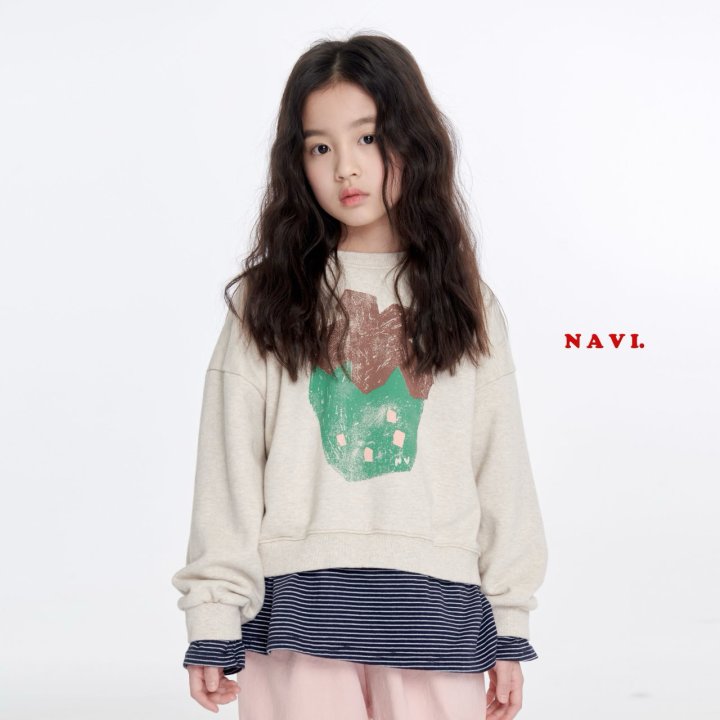 Navi - Korean Children Fashion - #stylishchildhood - Strawberry Crop Sweatshirts - 10