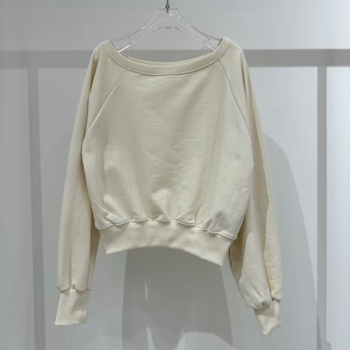 Neroli36 - Korean Women Fashion - #momslook - One Shoulder Sweatshirts - 2
