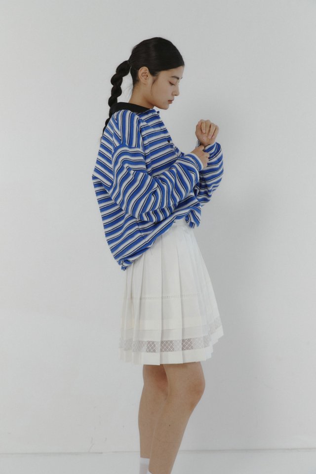 Neroli36 - Korean Women Fashion - #momslook - Mixing Stripe Tee - 9