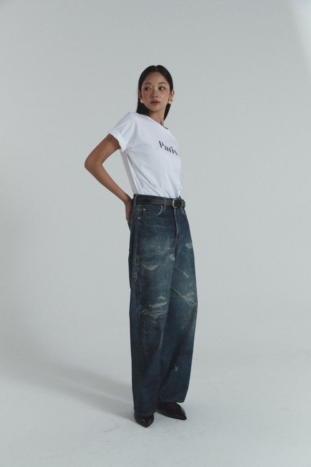 Neroli36 - Korean Women Fashion - #momslook - Digital Denim Pants - 9