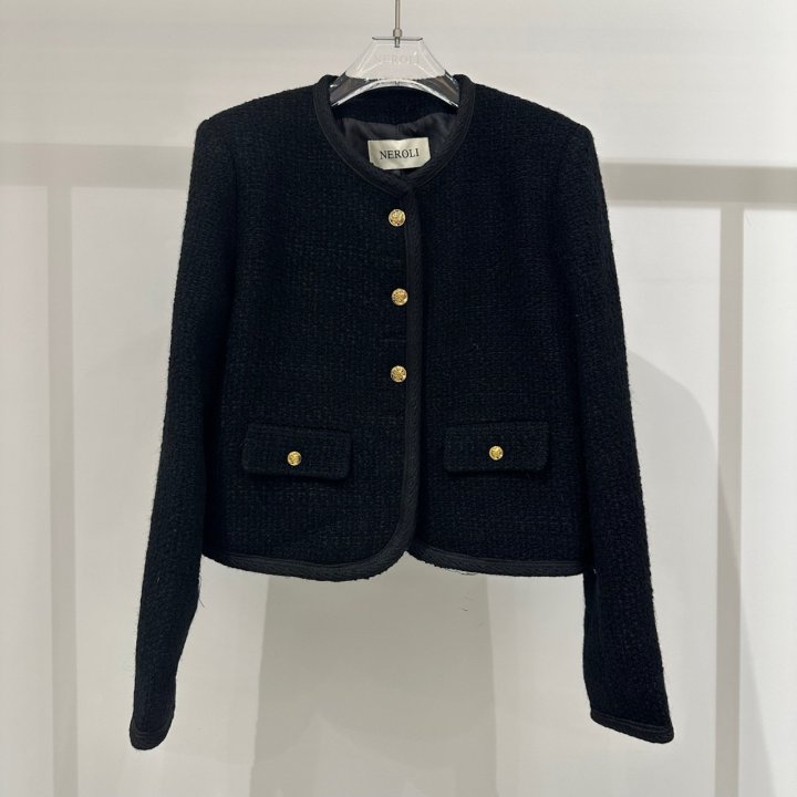 Neroli36 - Korean Women Fashion - #momslook - Gold Button Jackte