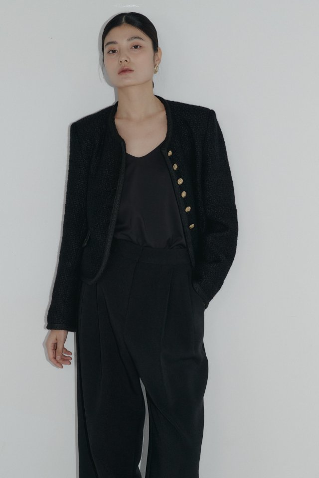Neroli36 - Korean Women Fashion - #momslook - Gold Button Jackte - 9