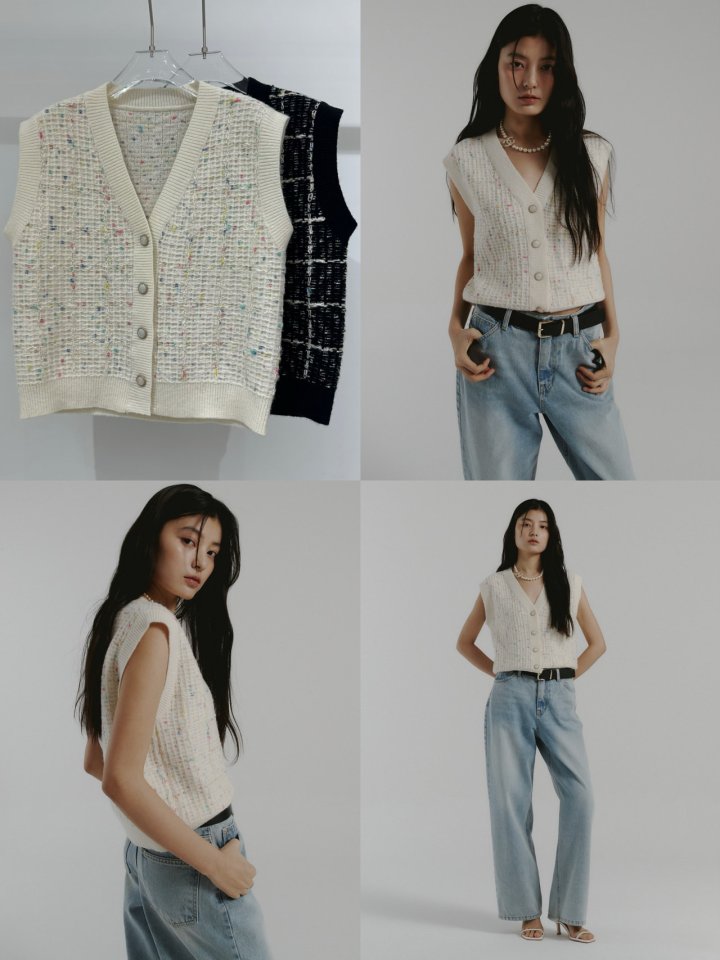 Neroli36 - Korean Women Fashion - #womensfashion - Knit Vest - 4