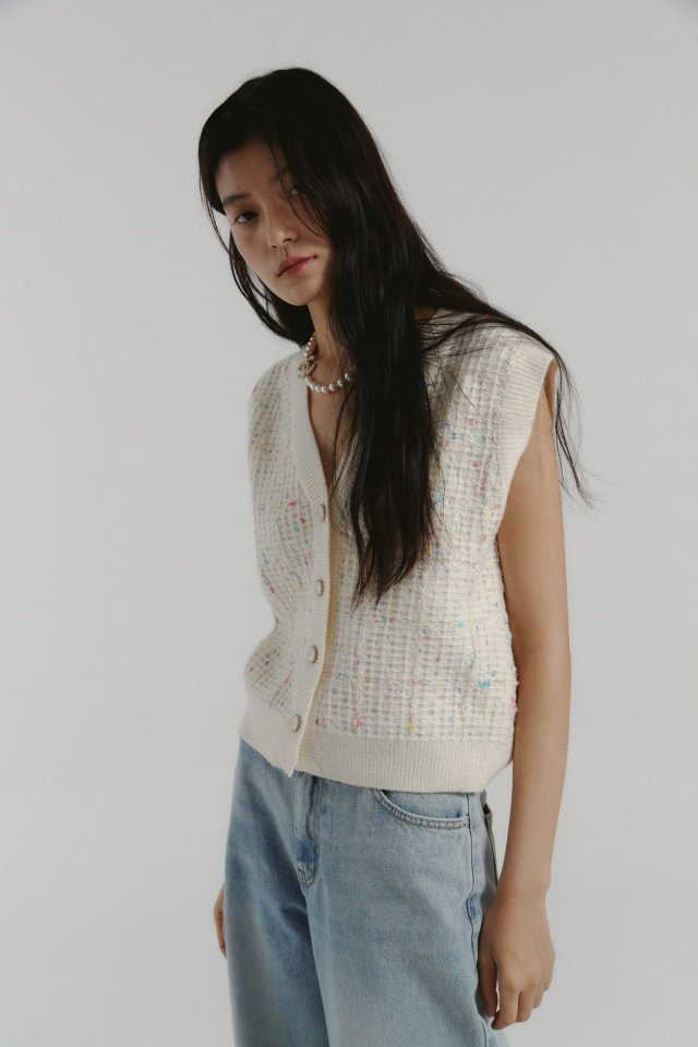 Neroli36 - Korean Women Fashion - #momslook - Knit Vest - 6