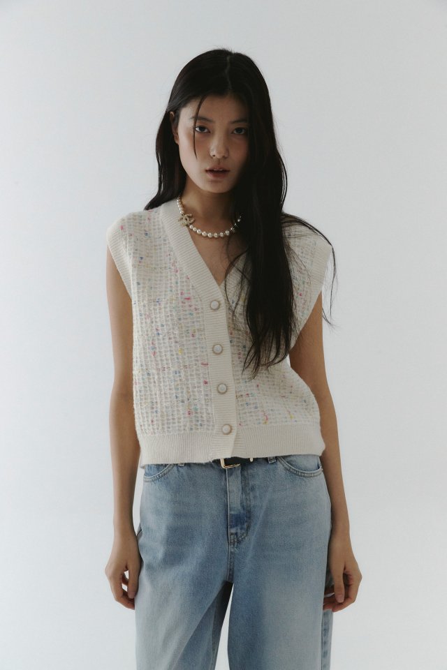 Neroli36 - Korean Women Fashion - #momslook - Knit Vest - 8