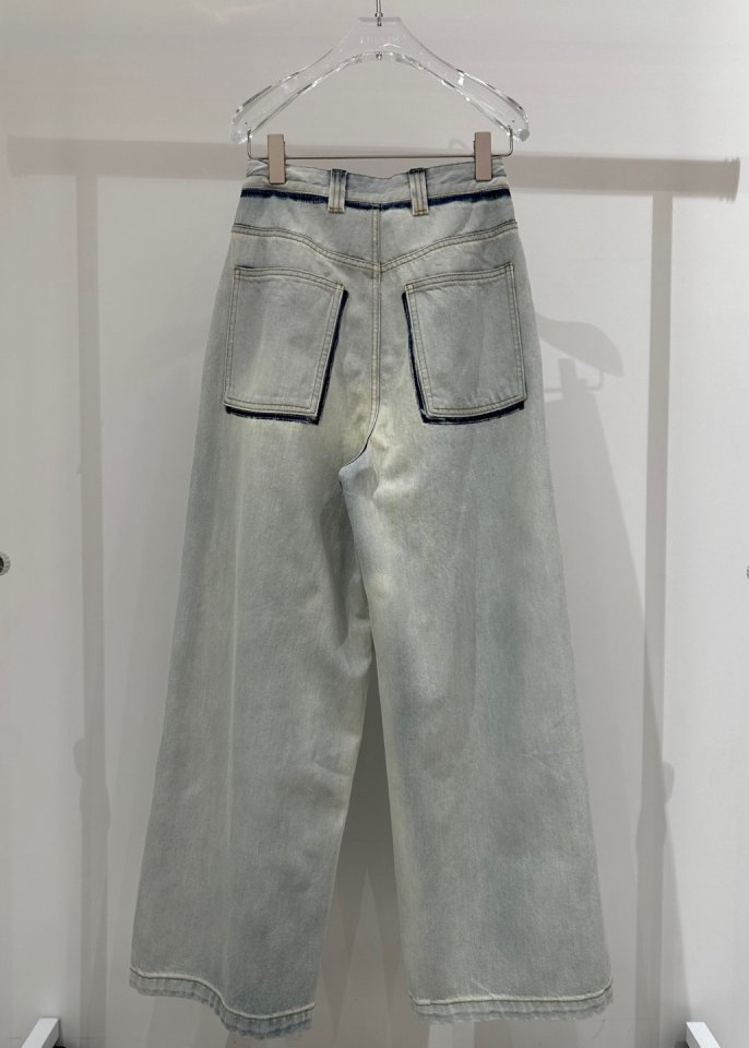 Neroli36 - Korean Women Fashion - #momslook - Pleatas Maison Denim Pants - 2