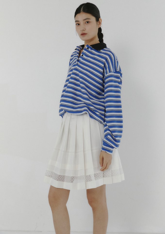 Neroli36 - Korean Women Fashion - #romanticstyle - Mixing Stripe Tee - 5