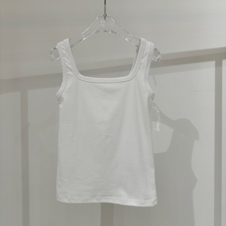 Neroli36 - Korean Women Fashion - #vintagekidsstyle - Silket Square Sleeveless Top - 3