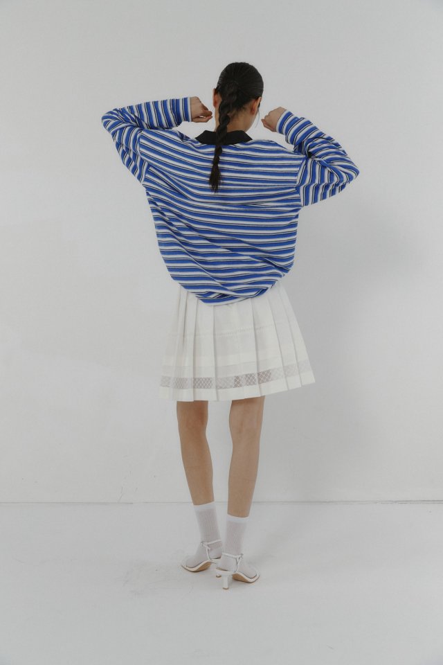 Neroli36 - Korean Women Fashion - #womensfashion - Mixing Stripe Tee - 10