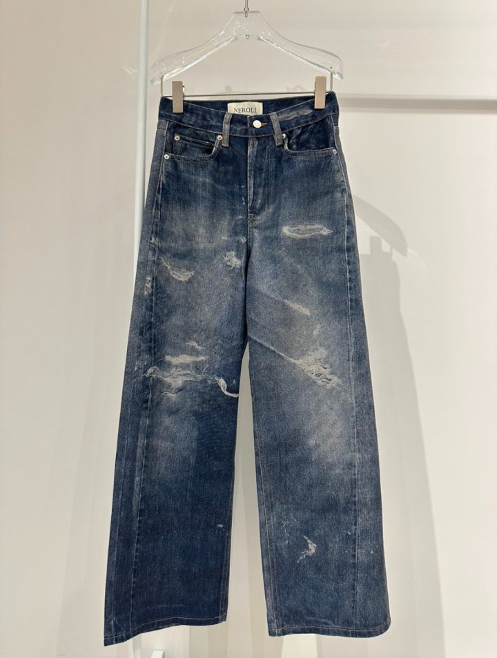 Neroli36 - Korean Women Fashion - #womensfashion - Digital Denim Pants - 2