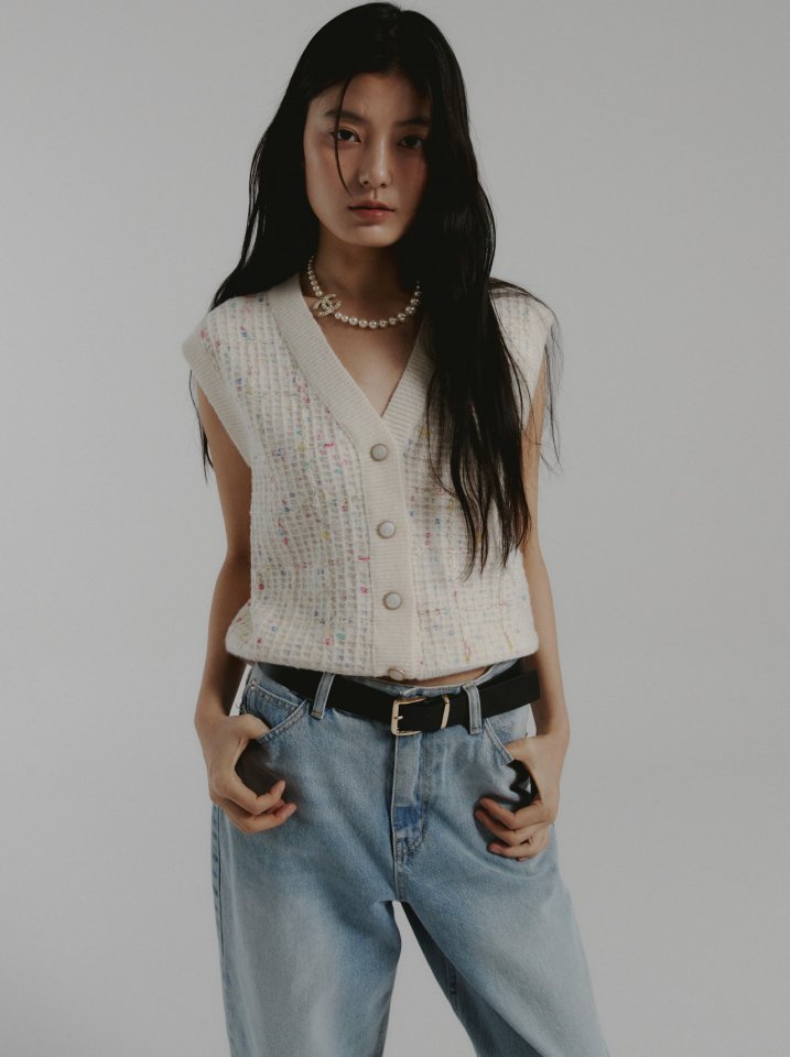 Neroli36 - Korean Women Fashion - #womensfashion - Knit Vest - 5