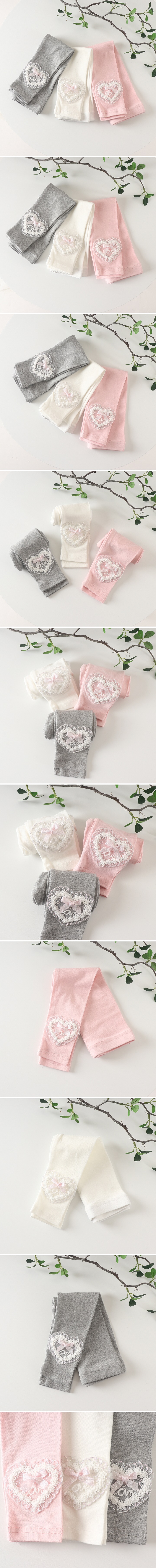 New Pierrot - Korean Baby Fashion - #babyoutfit - Heart Leggings