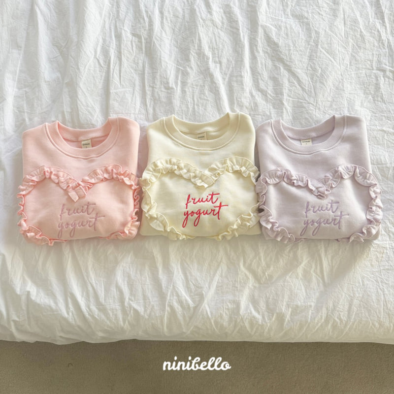 Ninibello - Korean Children Fashion - #Kfashion4kids - Frill Heart Sweatshirts - 7