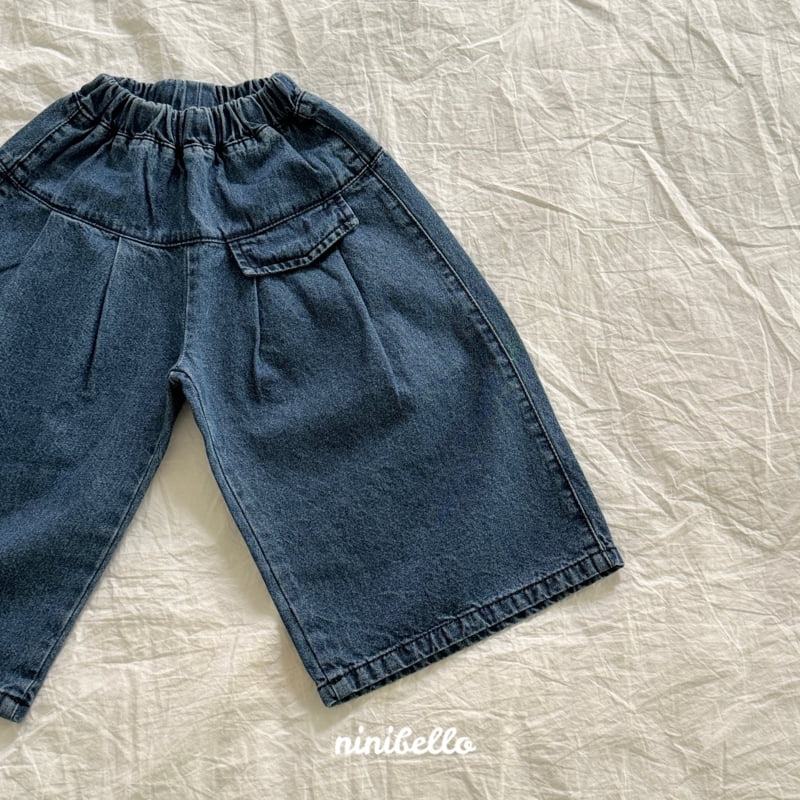 Ninibello - Korean Children Fashion - #Kfashion4kids - Eve Wide Denim Pants - 7