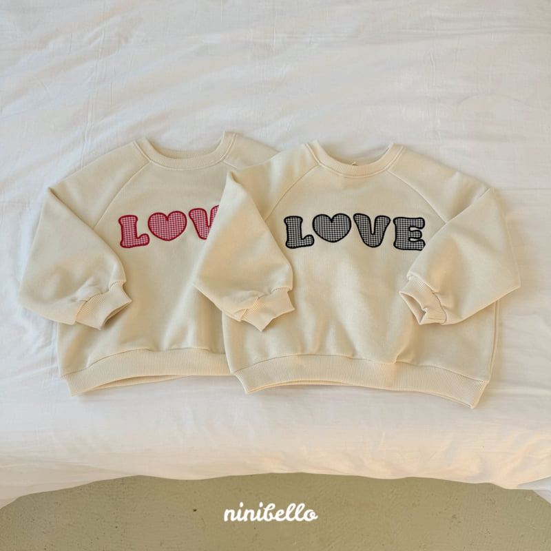 Ninibello - Korean Children Fashion - #Kfashion4kids - Love Patch Sweatshirts