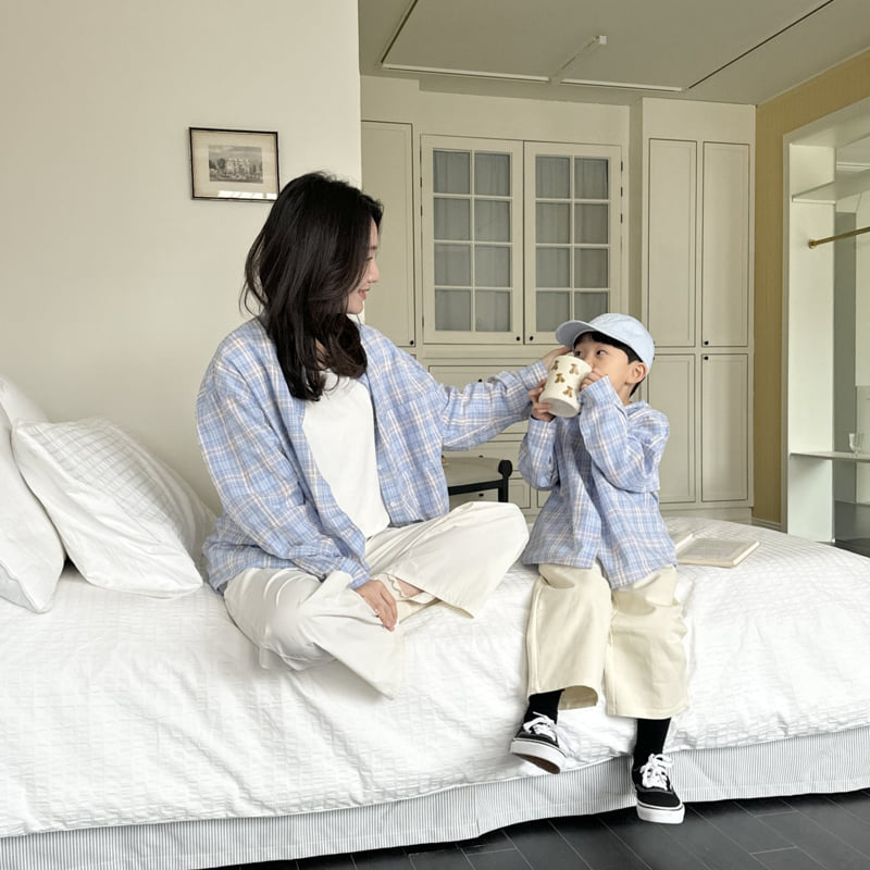 Ninibello - Korean Children Fashion - #Kfashion4kids - Adult Iyu Check Shirt - 7