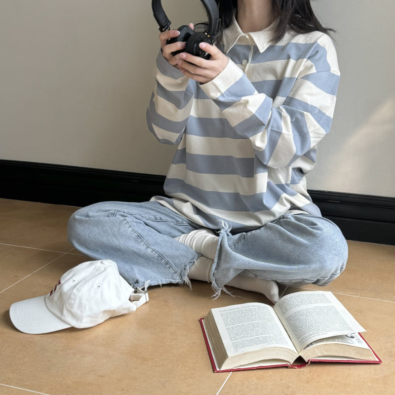 Ninibello - Korean Children Fashion - #stylishchildhood - Adult Pop Pop Rugby Tee - 4