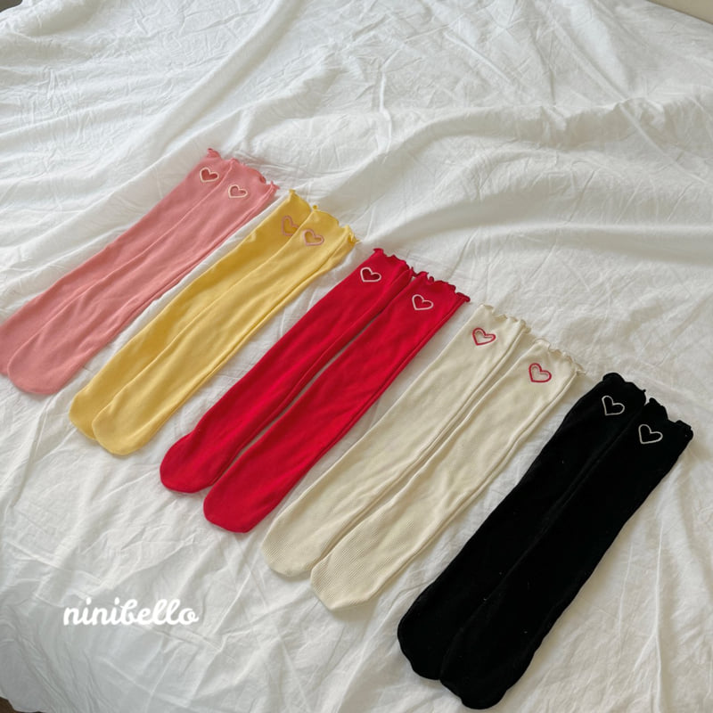 Ninibello - Korean Children Fashion - #childrensboutique - Heart Punching Knee Socks - 7