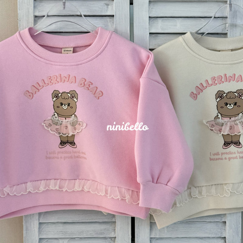 Ninibello - Korean Children Fashion - #childrensboutique - Ballet Bear Frill Sweatshirts - 7