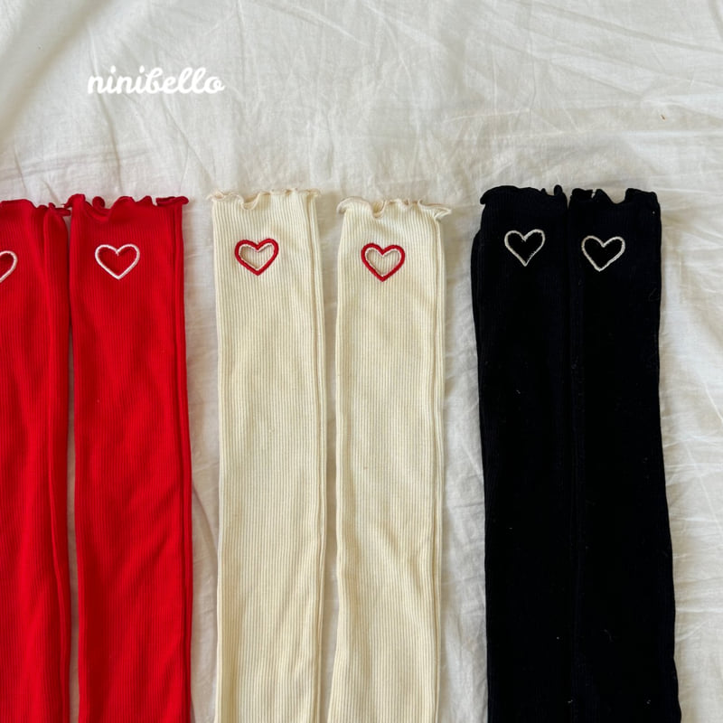 Ninibello - Korean Children Fashion - #designkidswear - Heart Punching Knee Socks - 8