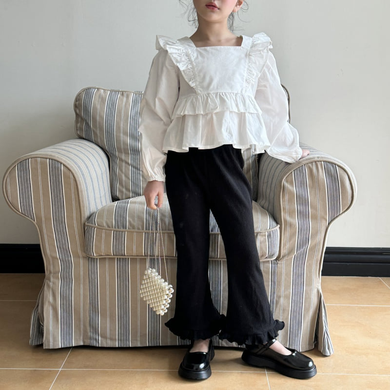 Ninibello - Korean Children Fashion - #designkidswear - Ruffle Crop Blouse - 12