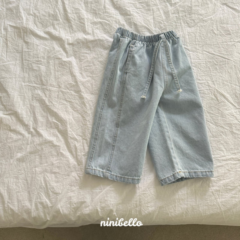 Ninibello - Korean Children Fashion - #designkidswear - Have Denim Slit Pants - 5
