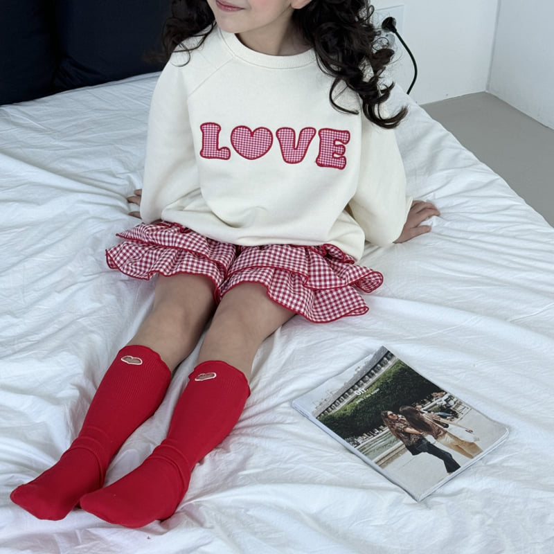 Ninibello - Korean Children Fashion - #discoveringself - Love Patch Sweatshirts - 10