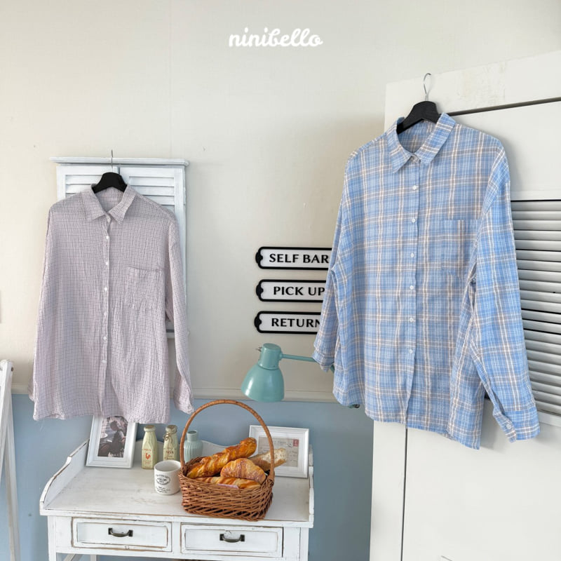 Ninibello - Korean Children Fashion - #discoveringself - Adult Iyu Check Shirt - 2