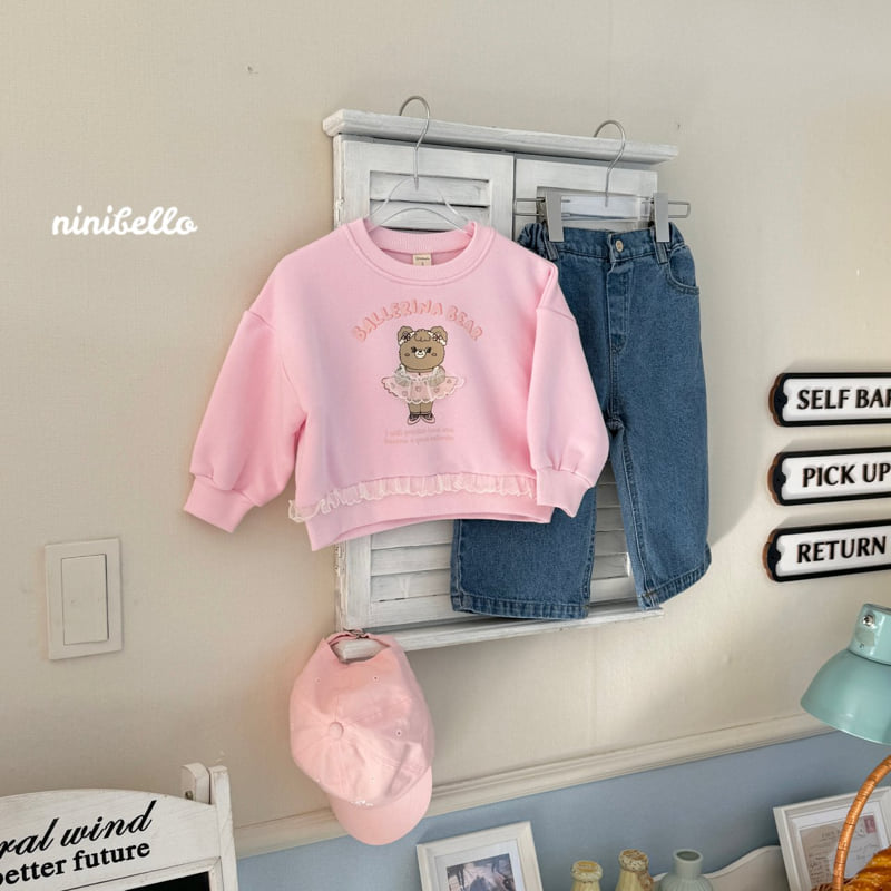 Ninibello - Korean Children Fashion - #discoveringself - Ballet Bear Frill Sweatshirts - 9