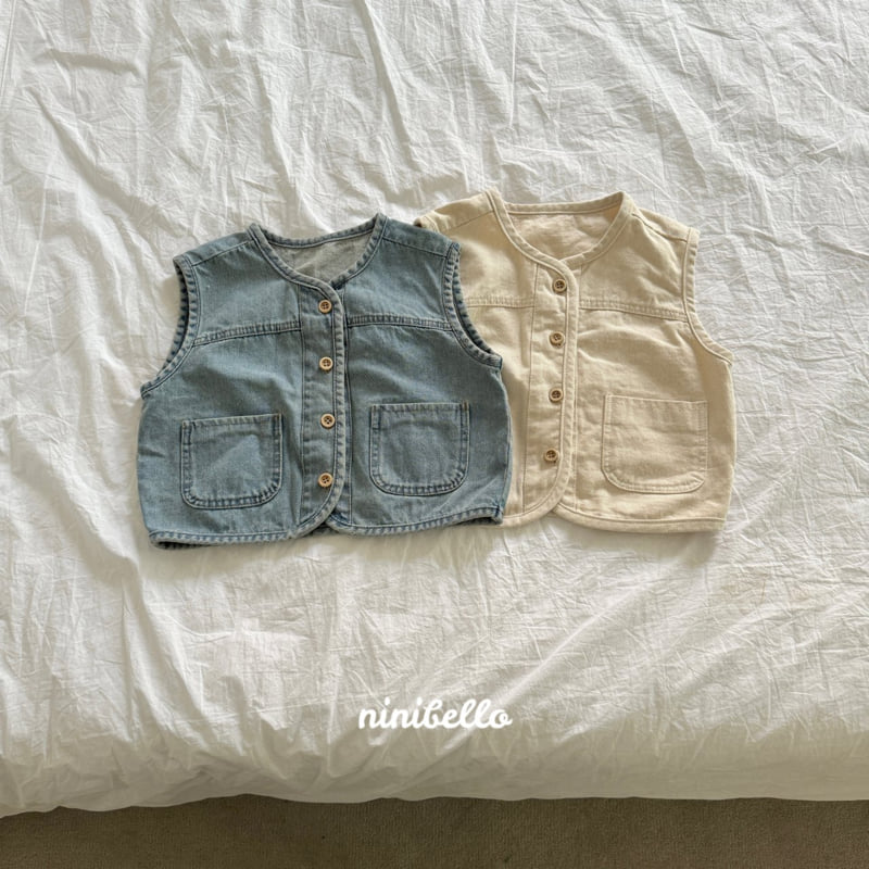 Ninibello - Korean Children Fashion - #fashionkids - Natural Round Vest - 3