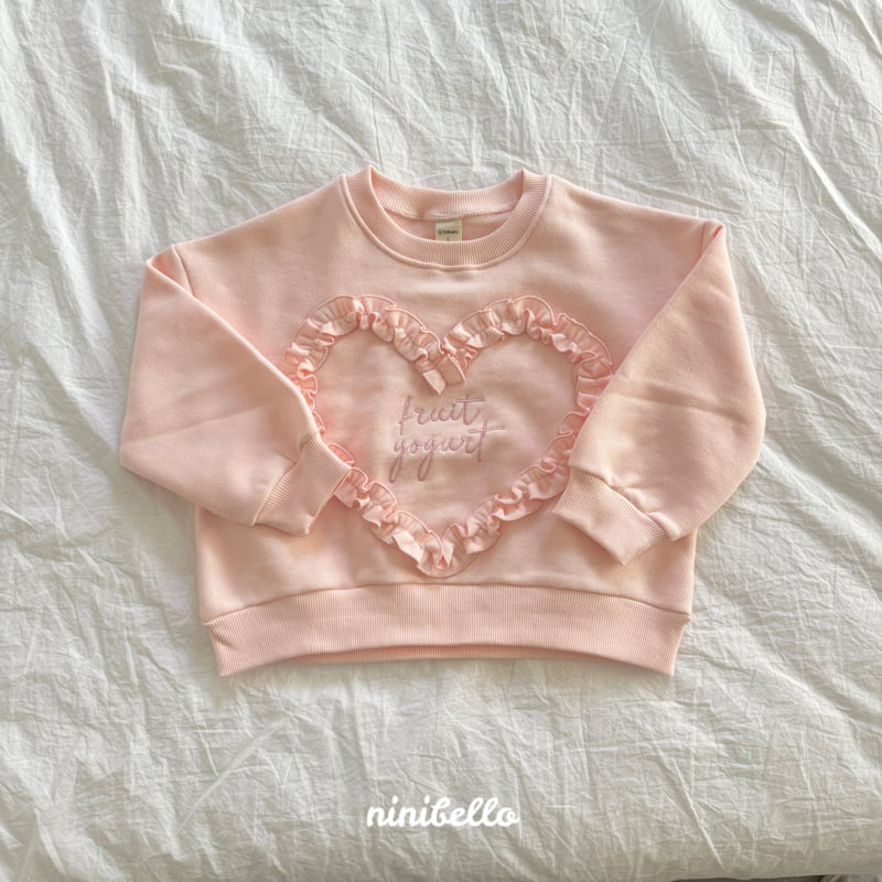 Ninibello - Korean Children Fashion - #fashionkids - Frill Heart Sweatshirts - 3