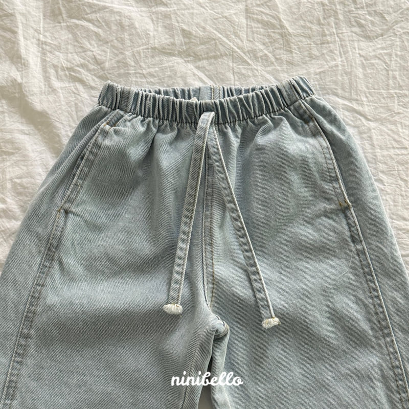 Ninibello - Korean Children Fashion - #fashionkids - Have Denim Slit Pants - 7