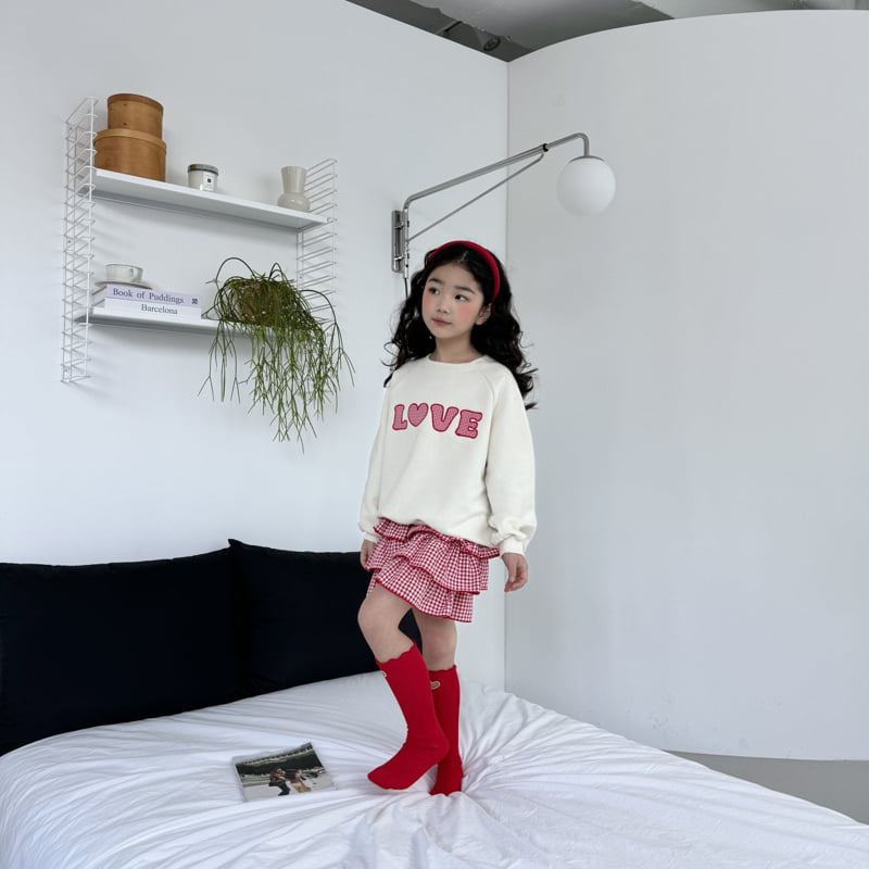 Ninibello - Korean Children Fashion - #fashionkids - Love Patch Sweatshirts - 11