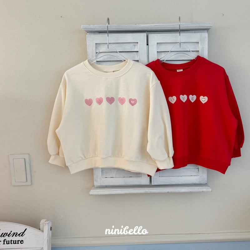 Ninibello - Korean Children Fashion - #fashionkids - Mini Heart Embroidered Sweatshirts