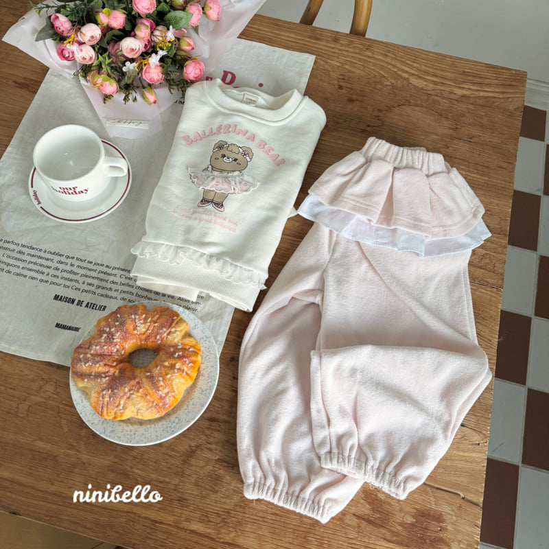 Ninibello - Korean Children Fashion - #fashionkids - Ballet Bear Frill Sweatshirts - 10
