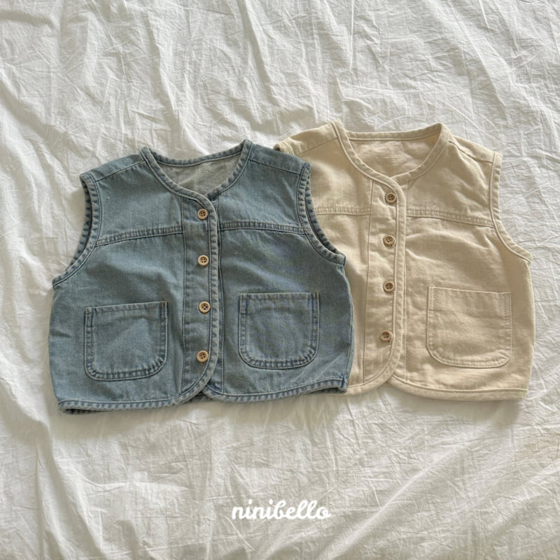 Ninibello - Korean Children Fashion - #fashionkids - Natural Round Vest - 4