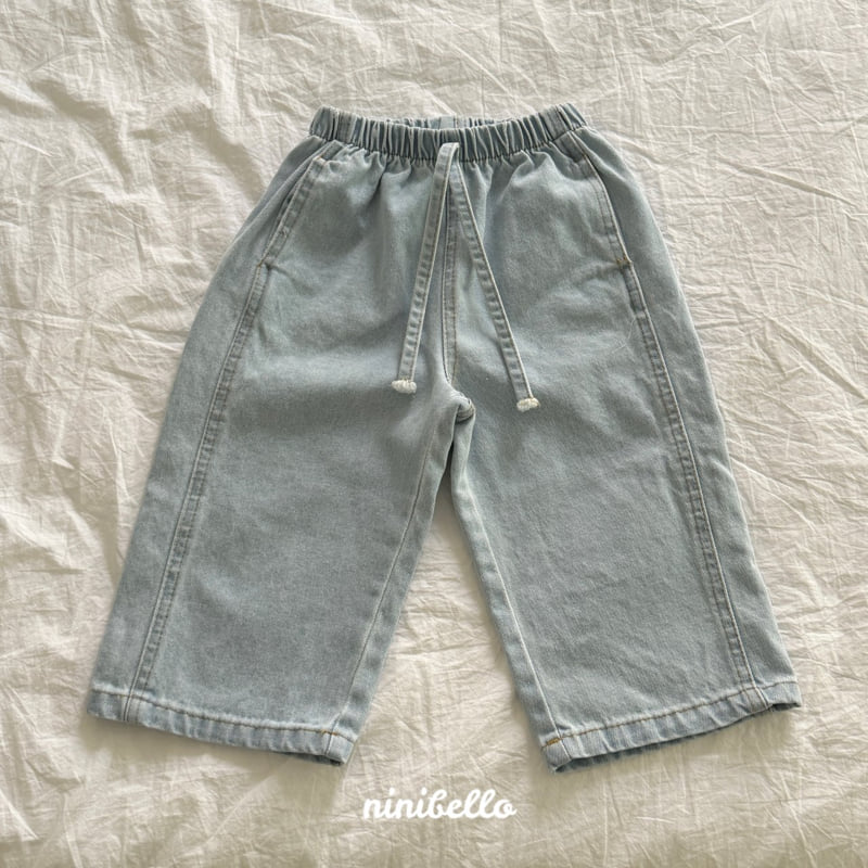 Ninibello - Korean Children Fashion - #kidsshorts - Have Denim Slit Pants - 8