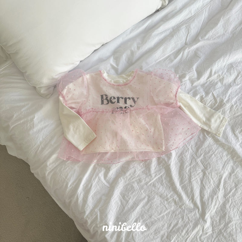 Ninibello - Korean Children Fashion - #kidsshorts - Berry Me Sha Tee - 6