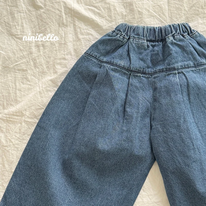 Ninibello - Korean Children Fashion - #fashionkids - Eve Wide Denim Pants - 4