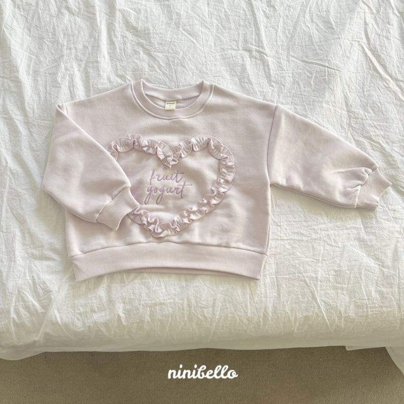 Ninibello - Korean Children Fashion - #kidsstore - Frill Heart Sweatshirts - 5