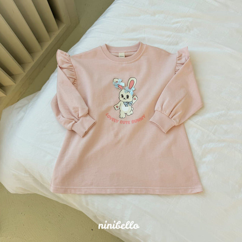 Ninibello - Korean Children Fashion - #kidsshorts - Rabbit Frill Sweatshirt One-piece - 4