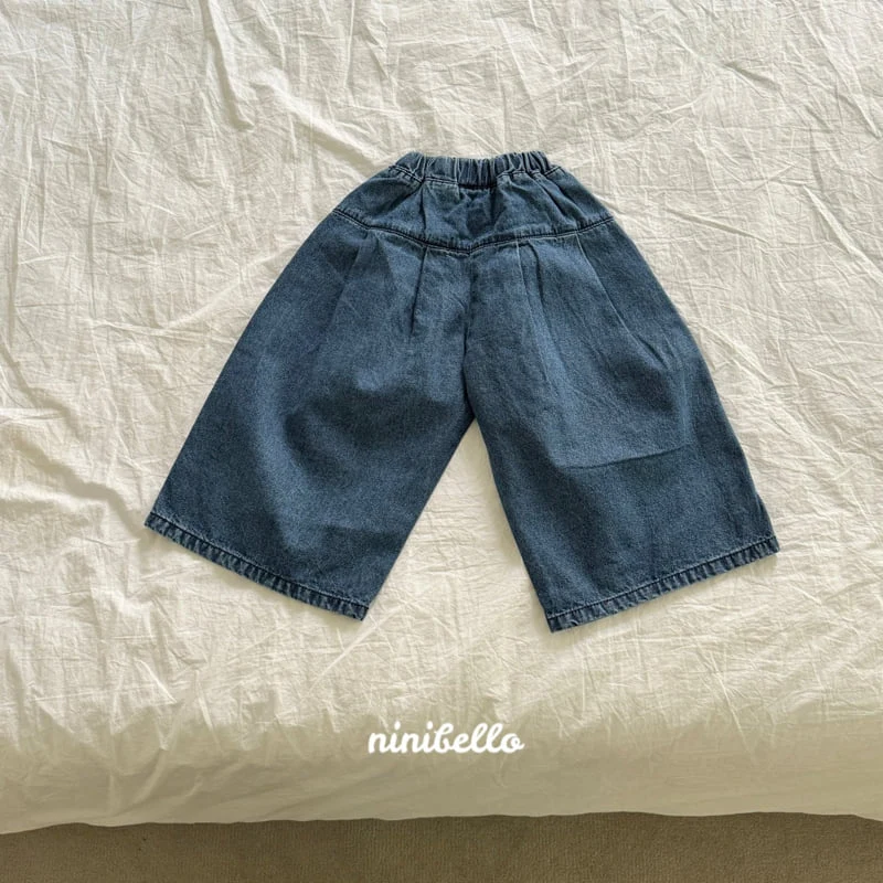 Ninibello - Korean Children Fashion - #kidsstore - Eve Wide Denim Pants - 5