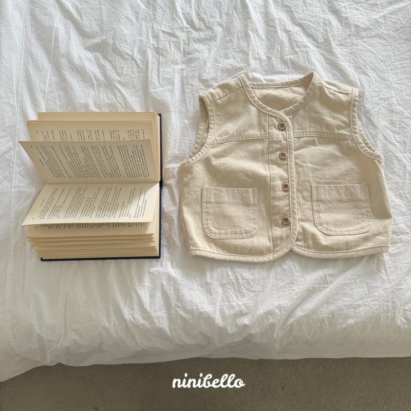 Ninibello - Korean Children Fashion - #kidzfashiontrend - Natural Round Vest - 6