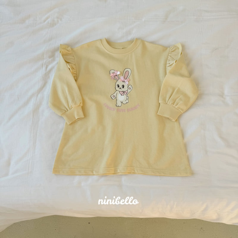 Ninibello - Korean Children Fashion - #kidzfashiontrend - Rabbit Frill Sweatshirt One-piece - 5